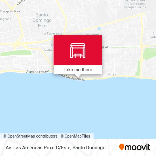 Av. Las Americas Prox. C/Este map