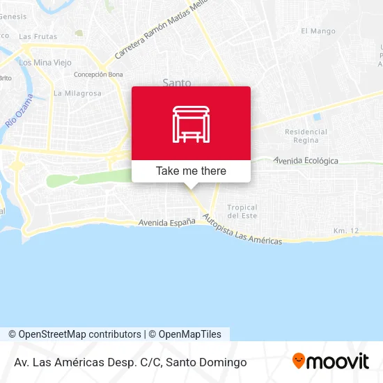 Mapa de Av. Las Américas Desp. C/C