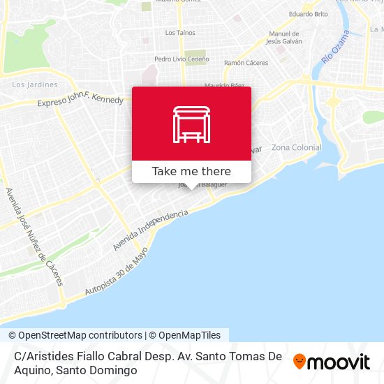 Mapa de C / Aristides Fiallo Cabral Desp. Av. Santo Tomas De Aquino