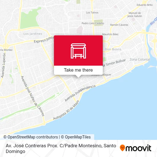 Mapa de Av. José Contreras Prox. C / Padre Montesino