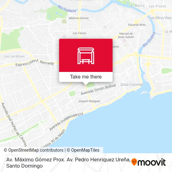 Mapa de Av. Máximo Gómez Prox. Av. Pedro Henriquez Ureña