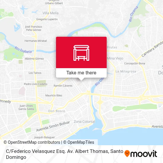 C / Federico Velasquez Esq. Av. Albert Thomas map