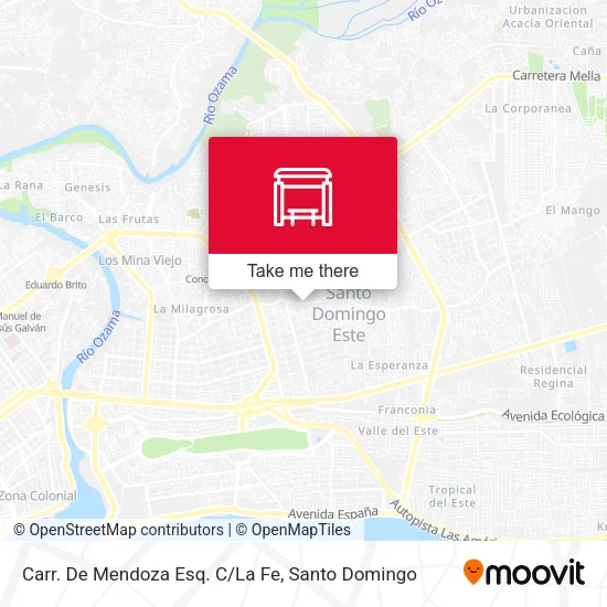 Carr. De Mendoza Esq. C/La Fe map