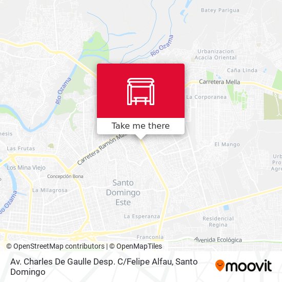 Mapa de Av. Charles De Gaulle Desp. C / Felipe Alfau