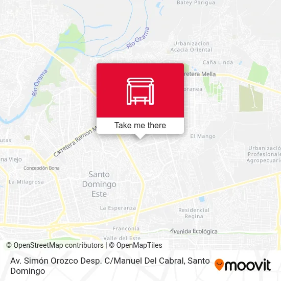 Mapa de Av. Simón Orozco Desp. C / Manuel Del Cabral