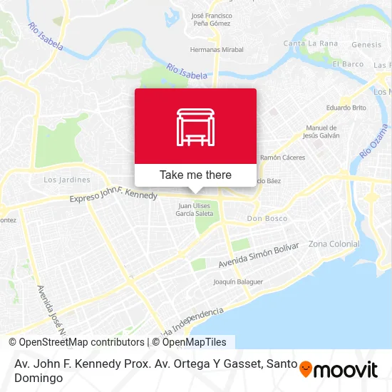 Av. John F. Kennedy Prox. Av. Ortega Y Gasset map