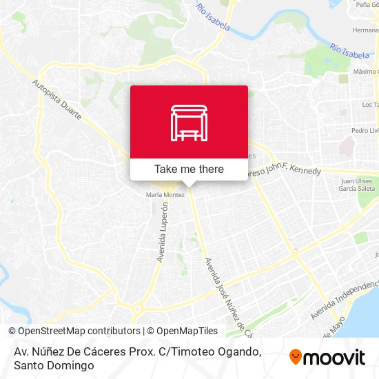 Mapa de Av. Núñez De Cáceres Prox. C / Timoteo Ogando