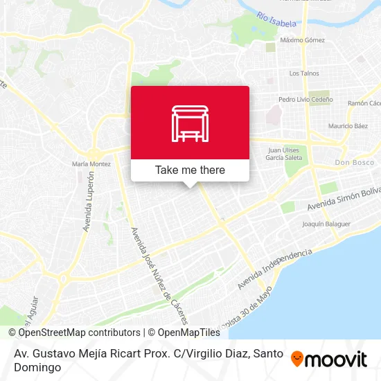 Mapa de Av. Gustavo Mejía Ricart Prox. C / Virgilio Diaz