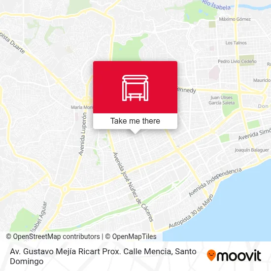 Av. Gustavo Mejía Ricart Prox. Calle Mencia map
