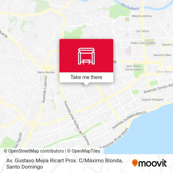 Mapa de Av. Gustavo Mejía Ricart Prox. C / Máximo Blonda