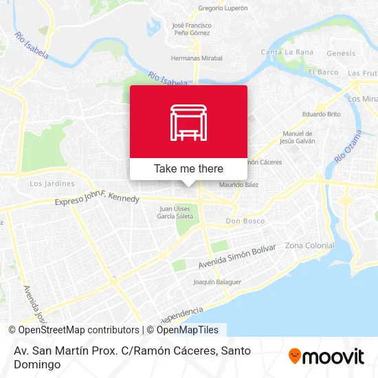 Mapa de Av. San Martín Prox. C / Ramón Cáceres