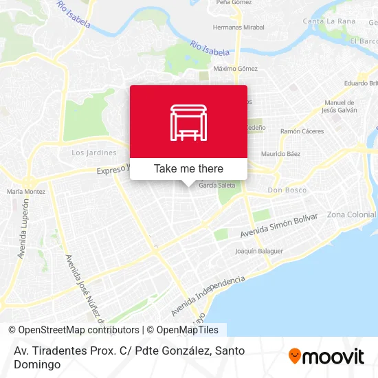 Mapa de Av. Tiradentes Prox. C/ Pdte González