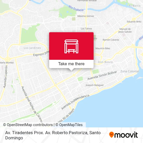 Av. Tiradentes Prox. Av. Roberto Pastoriza map