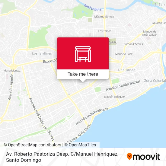 Mapa de Av. Roberto Pastoriza Desp. C / Manuel Henriquez