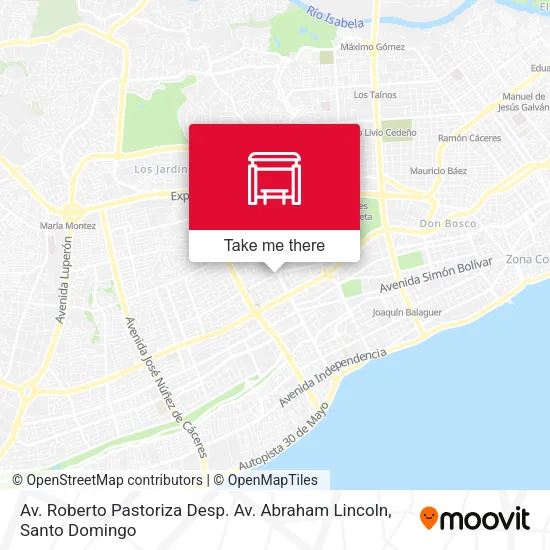 Mapa de Av. Roberto Pastoriza Desp. Av. Abraham Lincoln