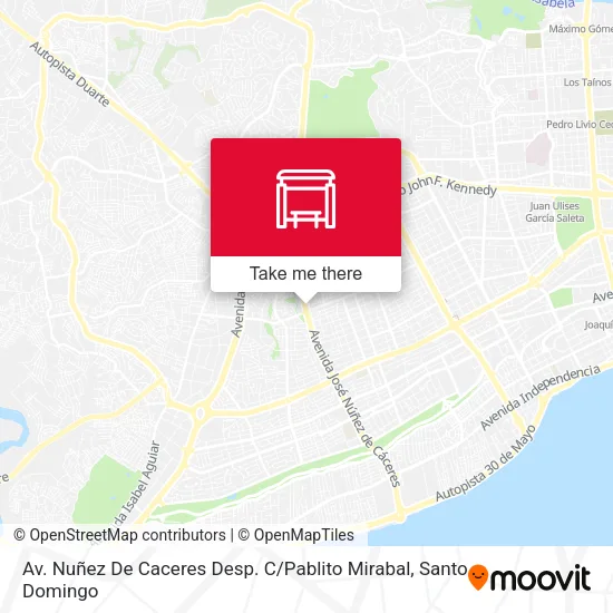 Mapa de Av. Nuñez De Caceres Desp. C / Pablito Mirabal
