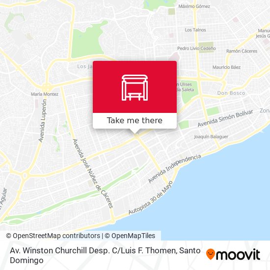 Mapa de Av. Winston Churchill Desp. C / Luis F. Thomen