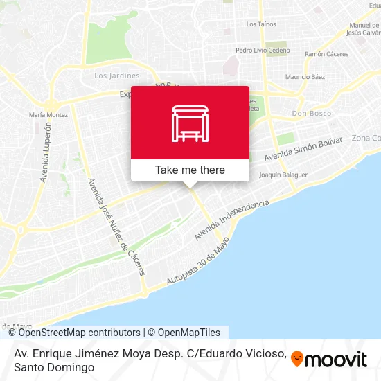 Mapa de Av. Enrique Jiménez Moya Desp. C / Eduardo Vicioso