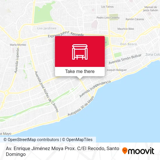 Mapa de Av. Enrique Jiménez Moya Prox. C / El Recodo