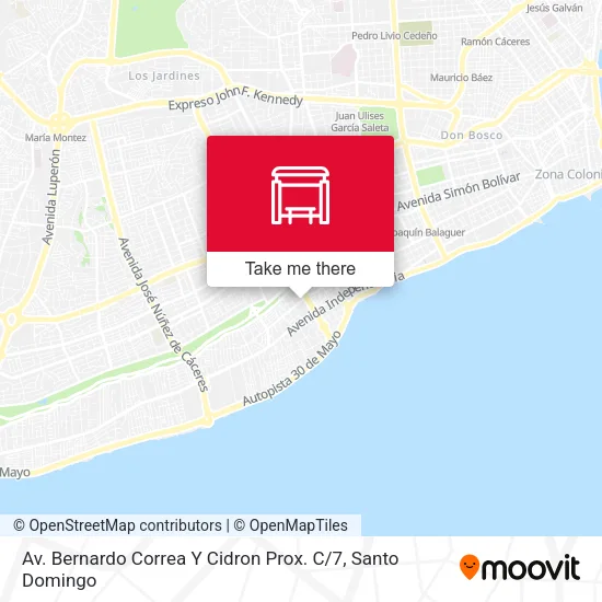 Mapa de Av. Bernardo Correa Y Cidron Prox. C / 7