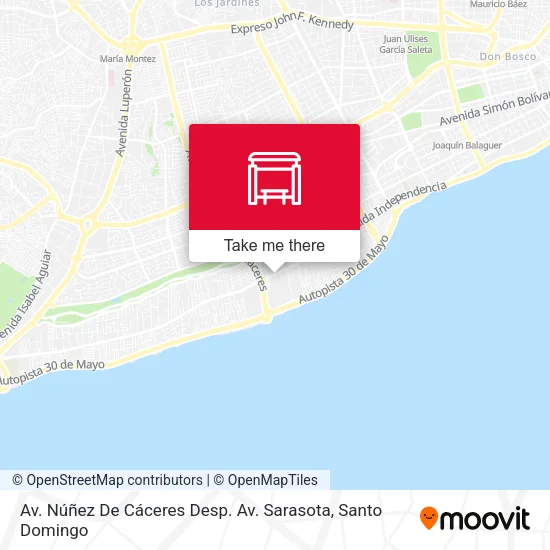 Mapa de Av. Núñez De Cáceres Desp. Av. Sarasota
