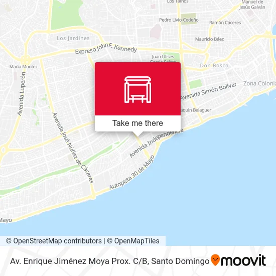 Av. Enrique Jiménez Moya Prox. C / B map