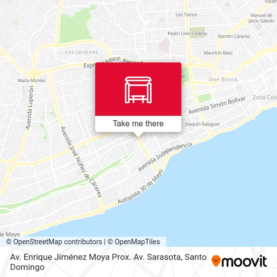 Av. Enrique Jiménez Moya Prox. Av. Sarasota map