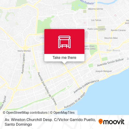 Av. Winston Churchill Desp. C / Victor Garrido Puello map