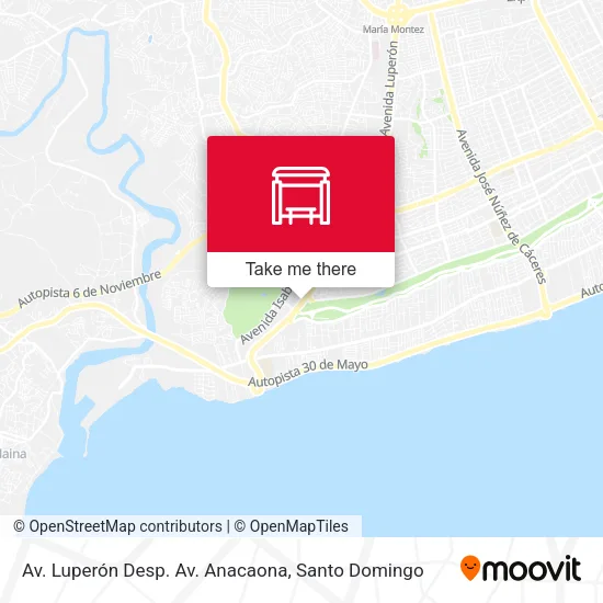 Mapa de Av. Luperón Desp. Av. Anacaona