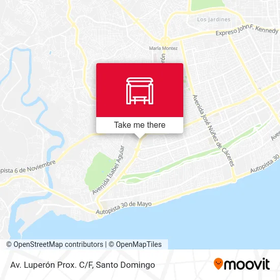 Av. Luperón Prox. C/F map