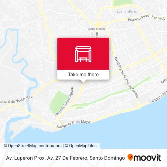 Mapa de Av. Luperon Prox. Av. 27 De Febrero