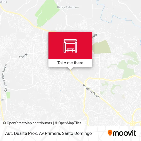 Mapa de Aut. Duarte Prox. Av.Primera