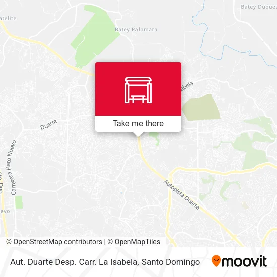 Mapa de Aut. Duarte Desp. Carr. La Isabela