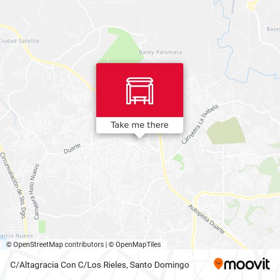 Mapa de C/Altagracia Con C/Los Rieles