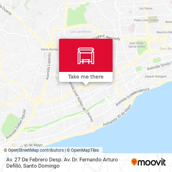 Av. 27 De Febrero Desp. Av. Dr. Fernando Arturo Defilló map