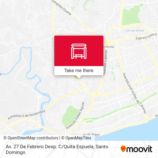 Mapa de Av. 27 De Febrero Desp. C / Quita Espuela