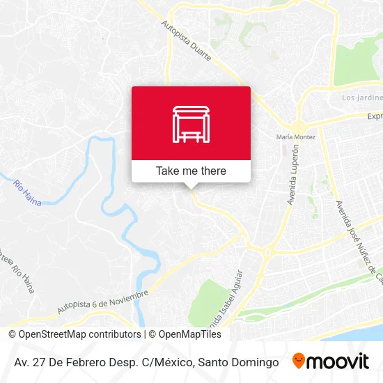 Mapa de Av. 27 De Febrero Desp. C / México