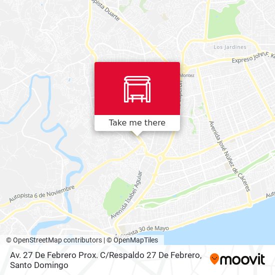 Mapa de Av. 27 De Febrero Prox. C / Respaldo 27 De Febrero