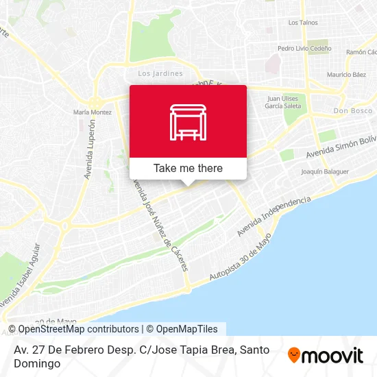Av. 27 De Febrero Desp. C / Jose Tapia Brea map