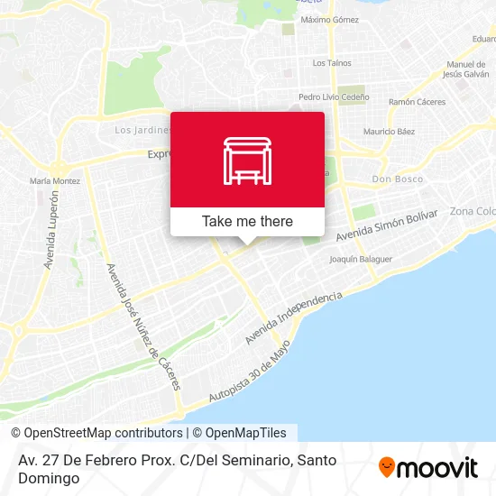 Mapa de Av. 27 De Febrero Prox. C / Del Seminario