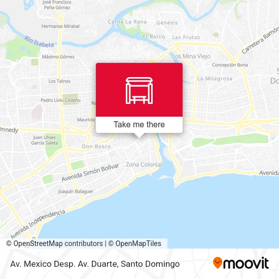 Mapa de Av. Mexico Desp. Av. Duarte