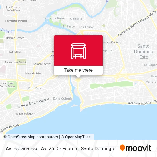 Mapa de Av. España Esq. Av. 25 De Febrero
