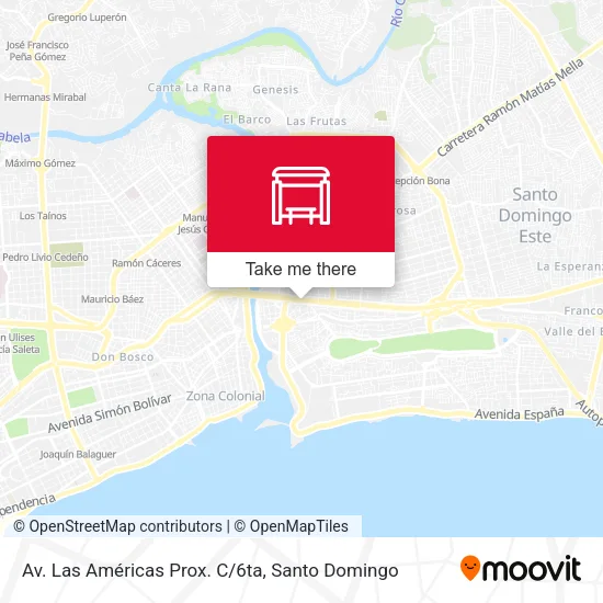 Mapa de Av. Las Américas Prox. C/6ta