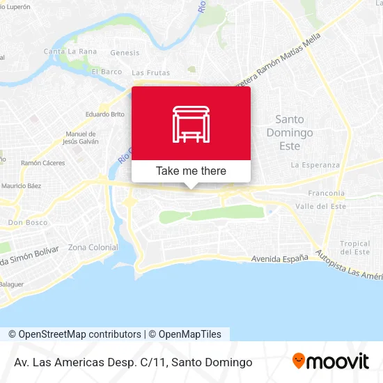 Mapa de Av. Las Americas Desp. C/11