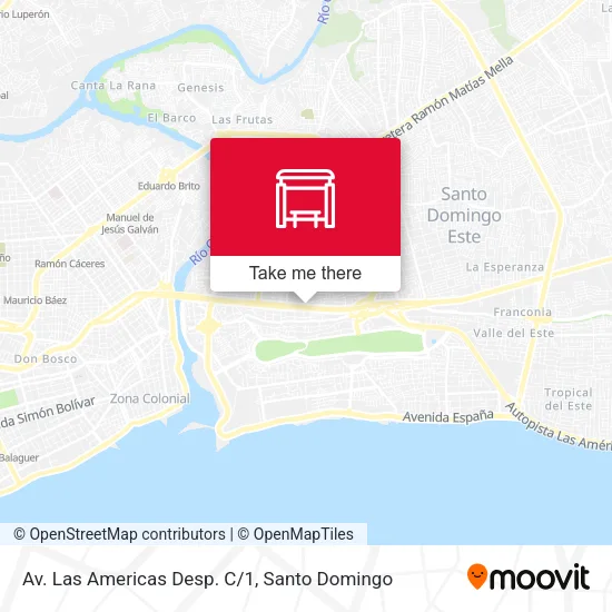 Mapa de Av. Las Americas Desp. C/1