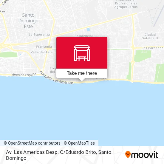 Mapa de Av. Las Americas Desp. C / Eduardo Brito