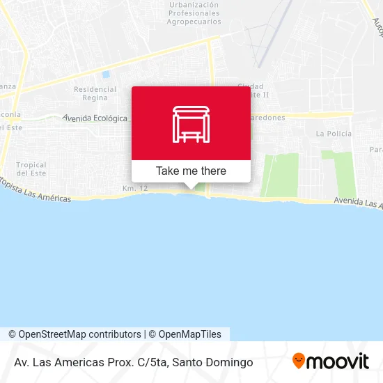 Mapa de Av. Las Americas Prox. C/5ta