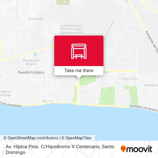 Mapa de Av. Hipica Prox. C / Hipodromo V Centenario