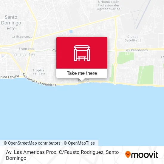 Mapa de Av. Las Americas Prox. C / Fausto Rodriguez