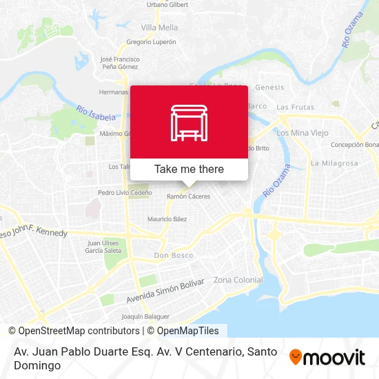 Mapa de Av. Juan Pablo Duarte Esq. Av. V Centenario